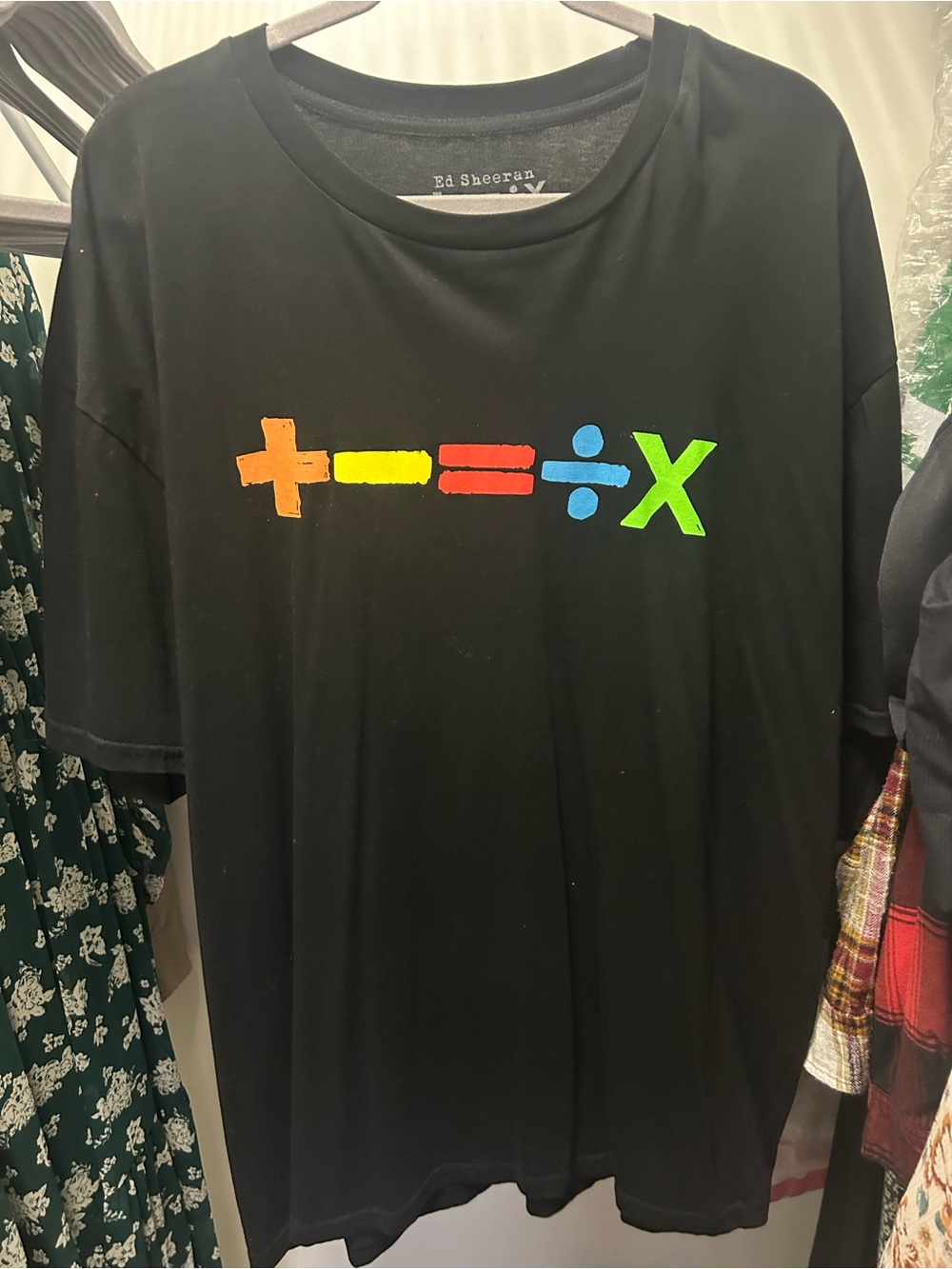 Ed Sheeran Mathematics tour shirt